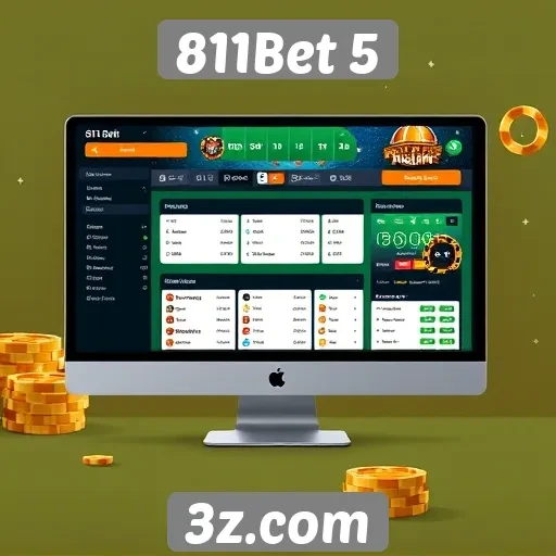 Interface do 811Bet 5 é intuitiva e fácil de usar