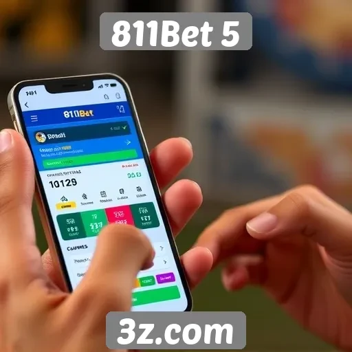 Plataforma mobile do 811Bet 5 em destaque